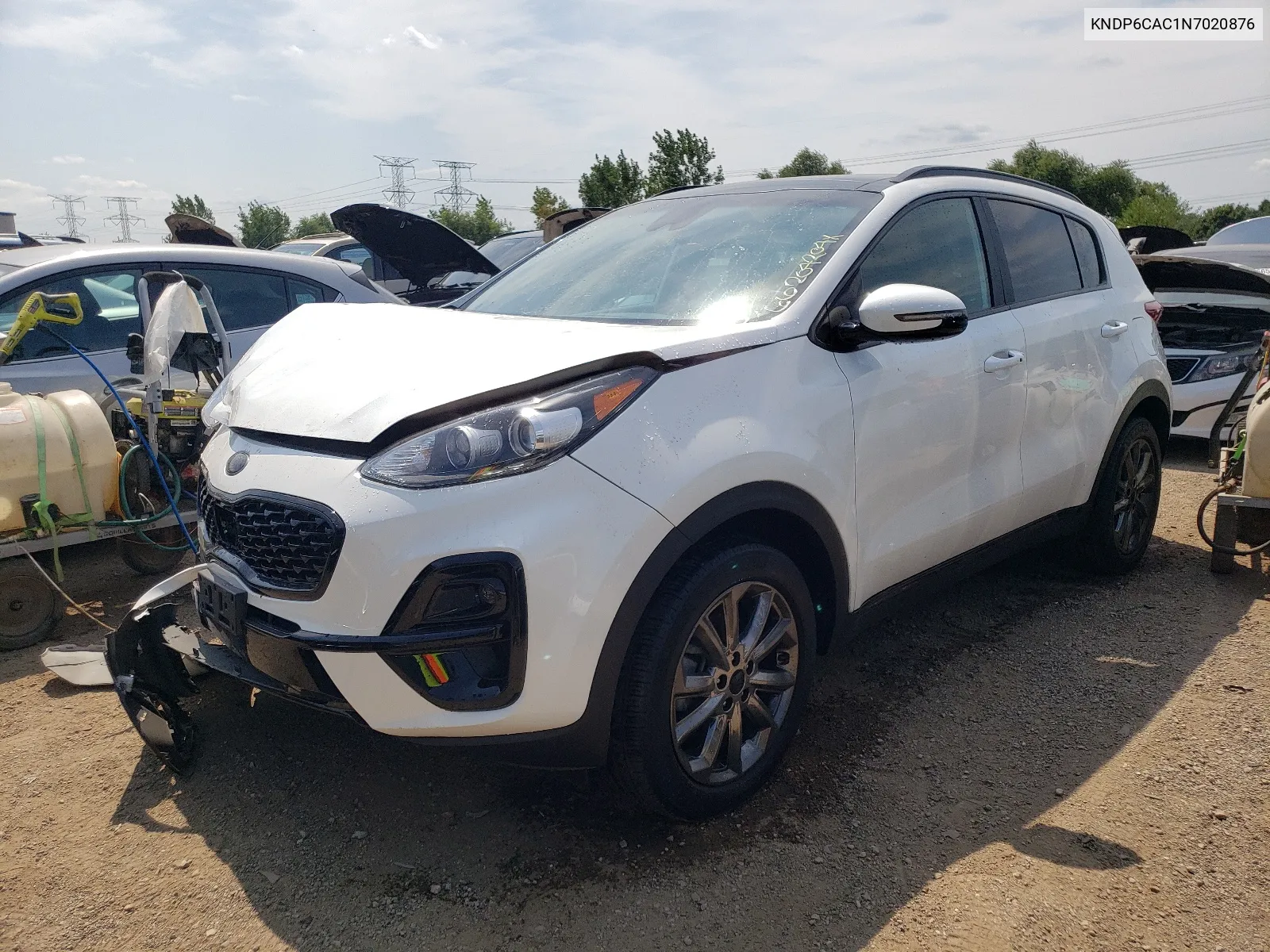 2022 Kia Sportage S VIN: KNDP6CAC1N7020876 Lot: 66204204