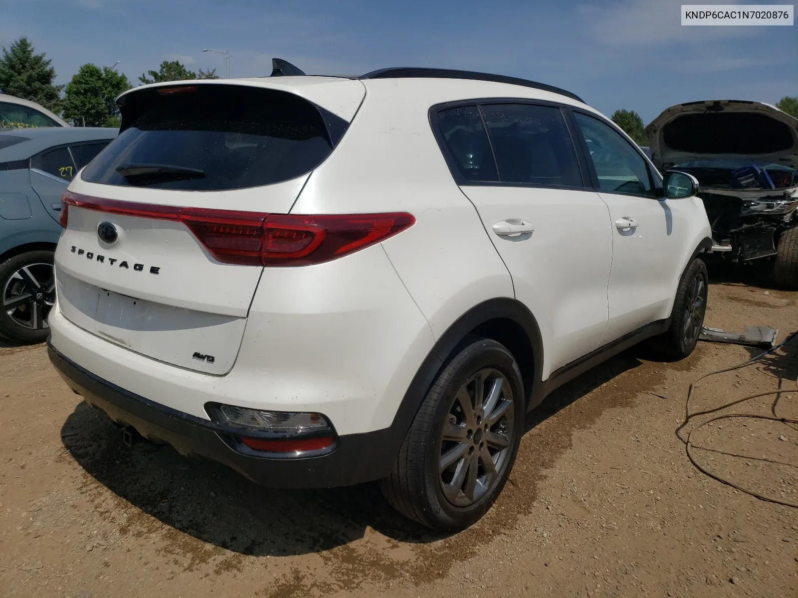 2022 Kia Sportage S VIN: KNDP6CAC1N7020876 Lot: 66204204