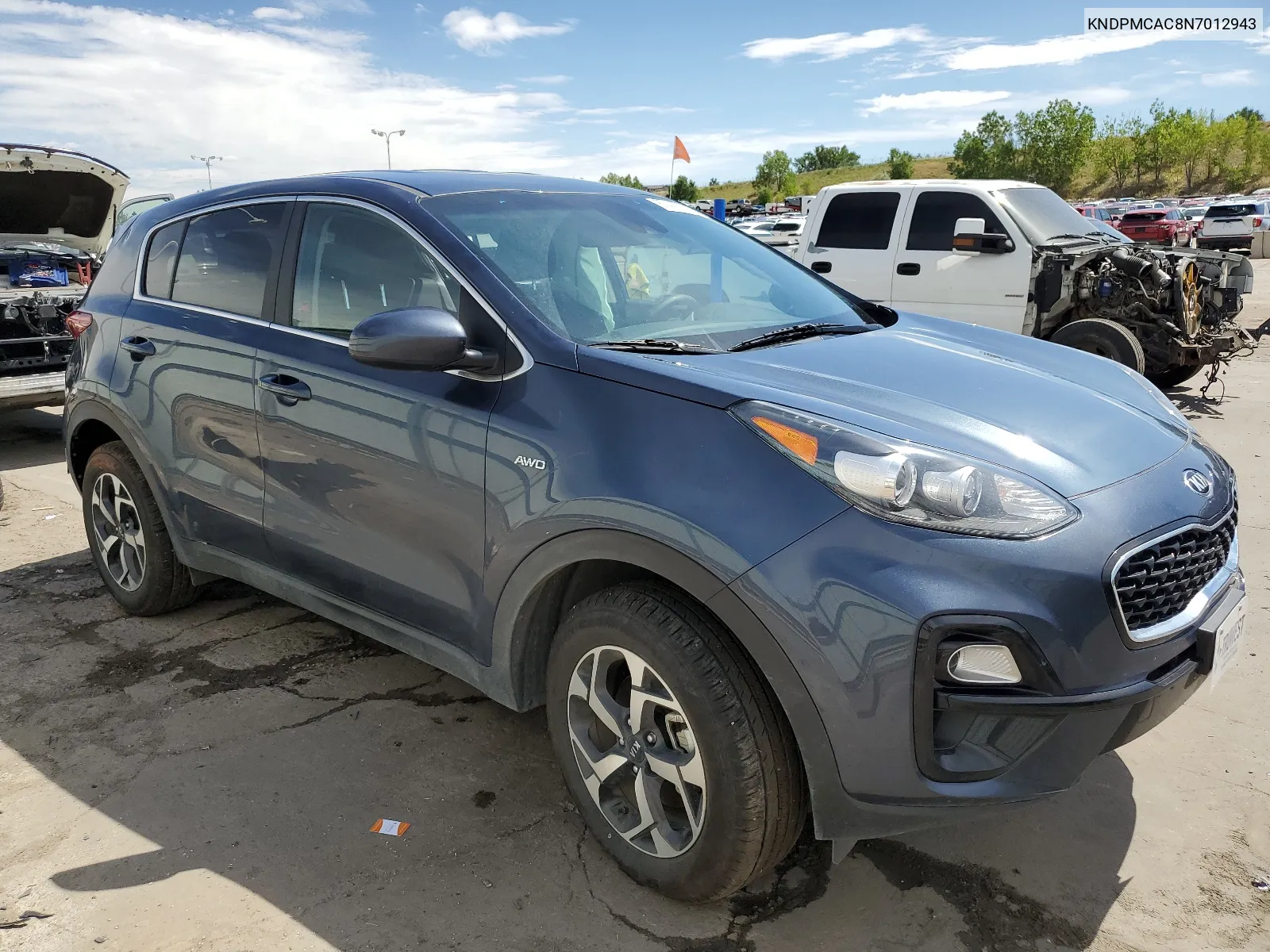 2022 Kia Sportage Lx VIN: KNDPMCAC8N7012943 Lot: 67417414