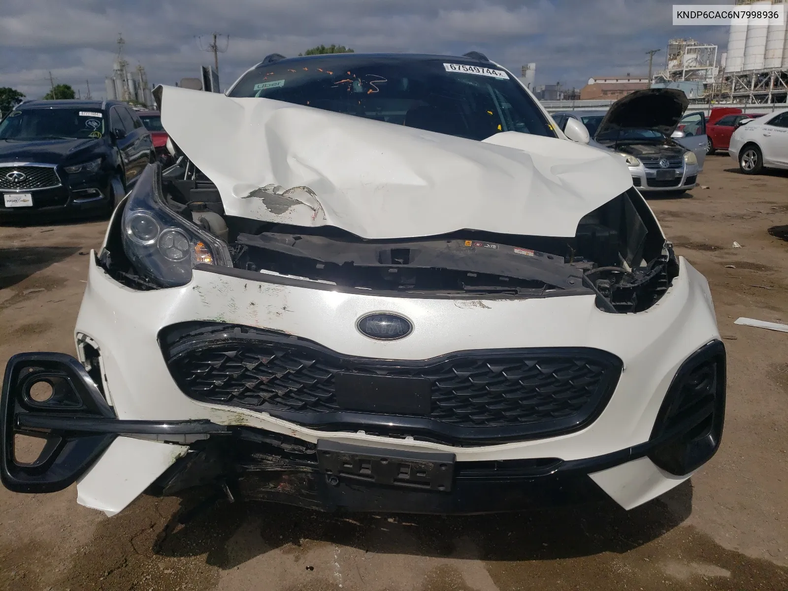 2022 Kia Sportage S VIN: KNDP6CAC6N7998936 Lot: 67549744