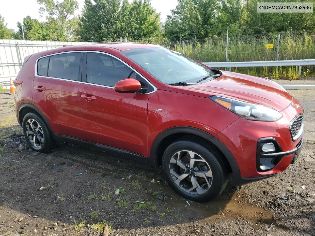 2022 Kia Sportage Lx VIN: KNDPMCAC4N7953936 Lot: 68854154