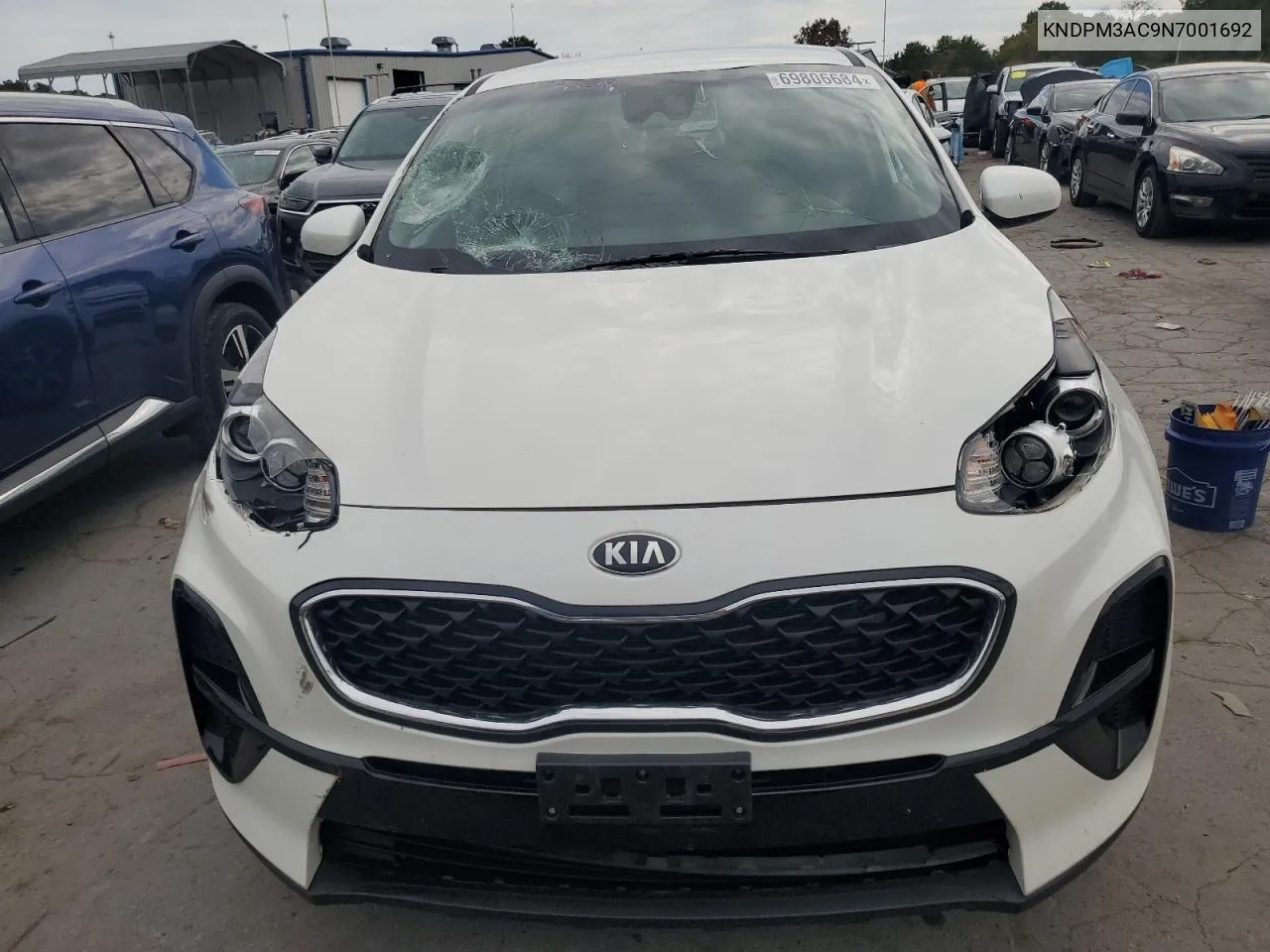 2022 Kia Sportage Lx VIN: KNDPM3AC9N7001692 Lot: 69806684