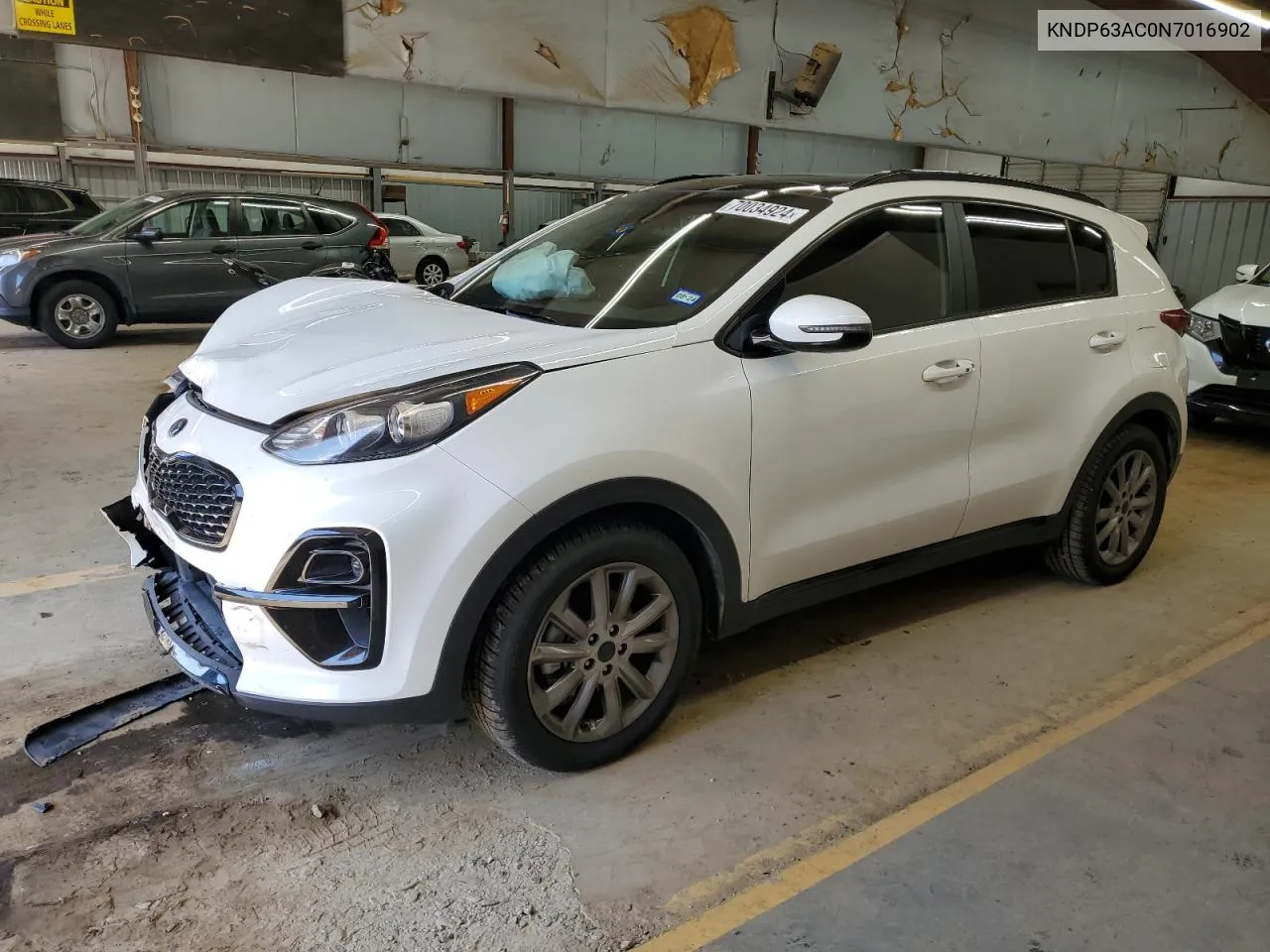 2022 Kia Sportage S VIN: KNDP63AC0N7016902 Lot: 70034924