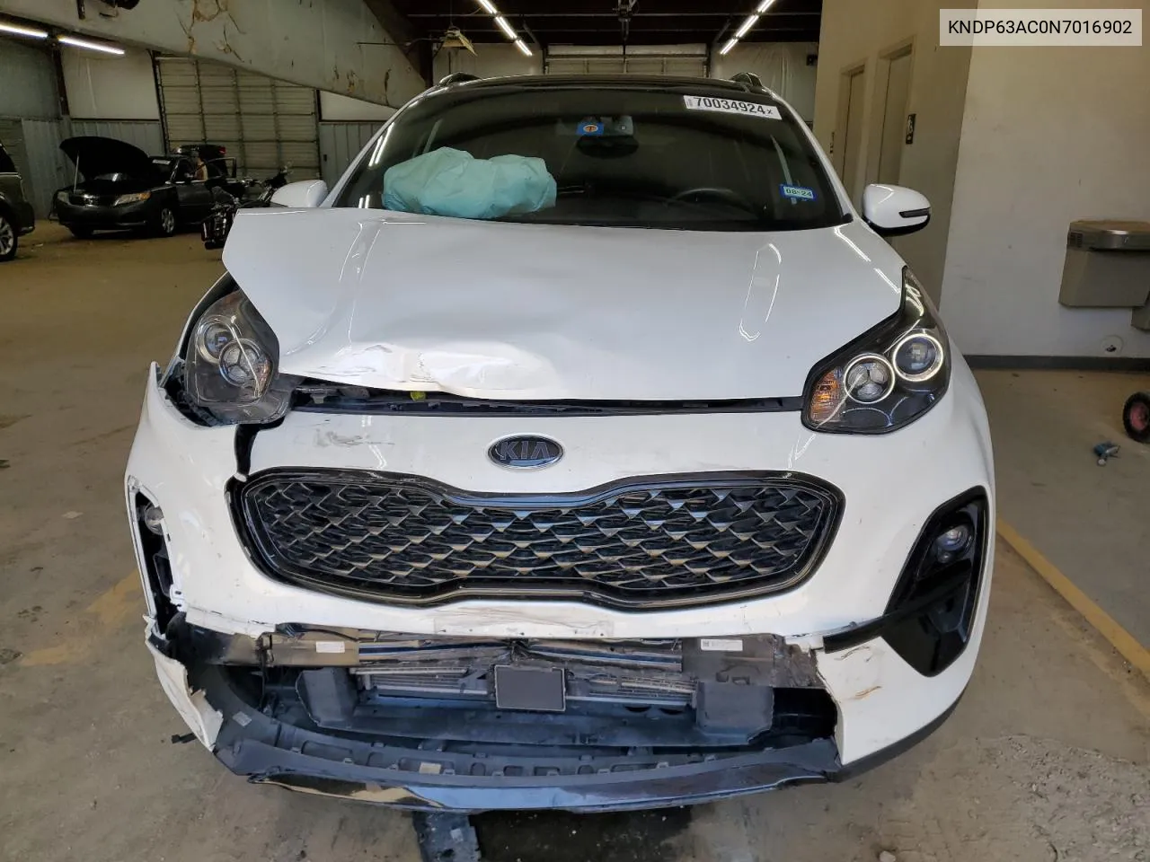 2022 Kia Sportage S VIN: KNDP63AC0N7016902 Lot: 70034924