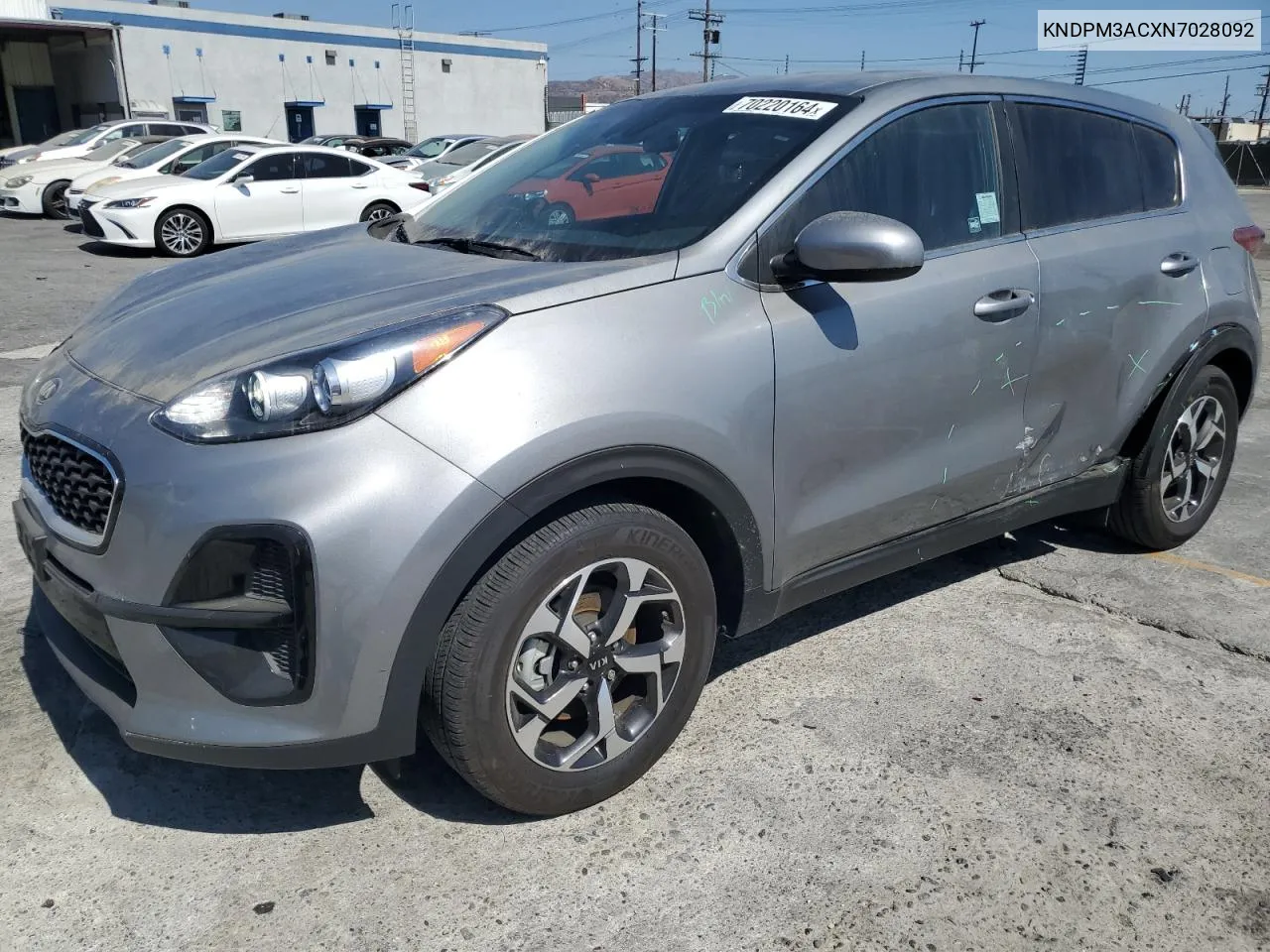 2022 Kia Sportage Lx VIN: KNDPM3ACXN7028092 Lot: 70220164