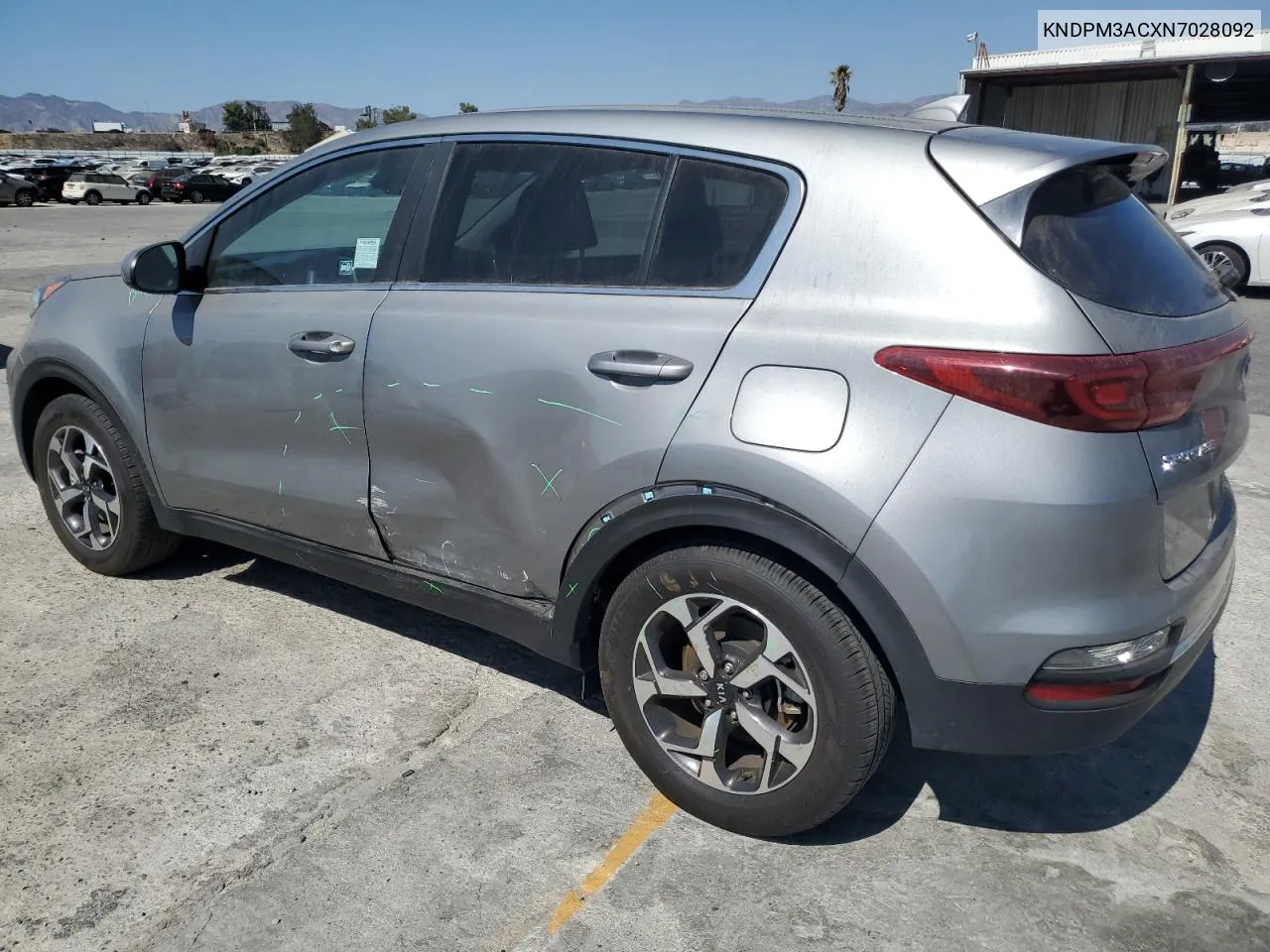 2022 Kia Sportage Lx VIN: KNDPM3ACXN7028092 Lot: 70220164