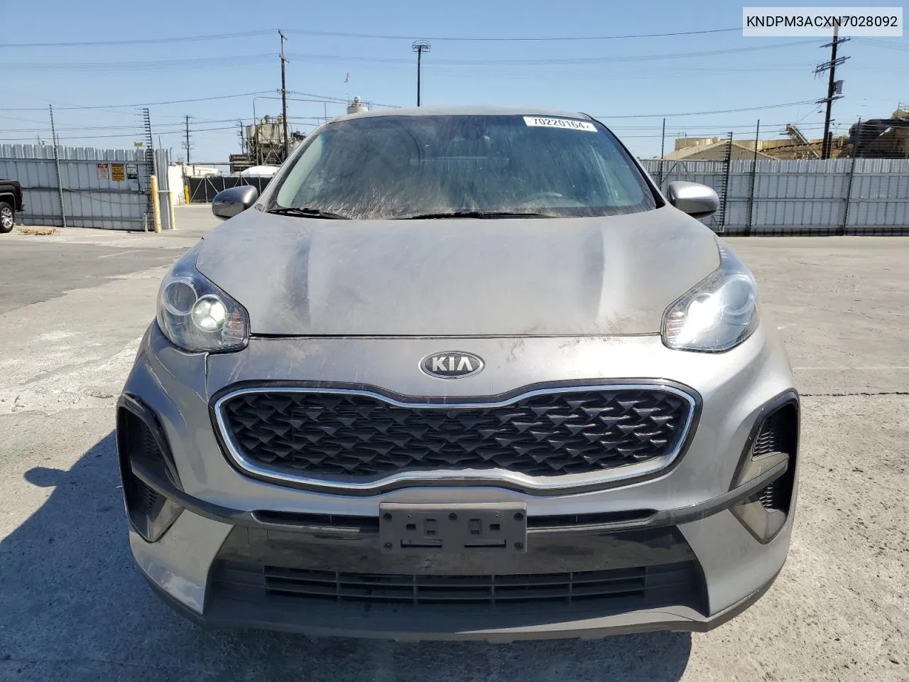 2022 Kia Sportage Lx VIN: KNDPM3ACXN7028092 Lot: 70220164