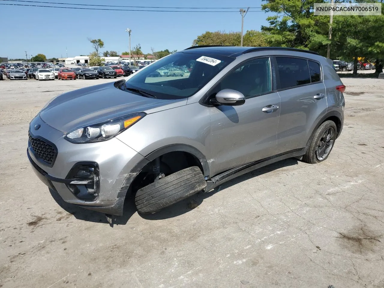 2022 Kia Sportage S VIN: KNDP6CAC6N7006519 Lot: 70442264