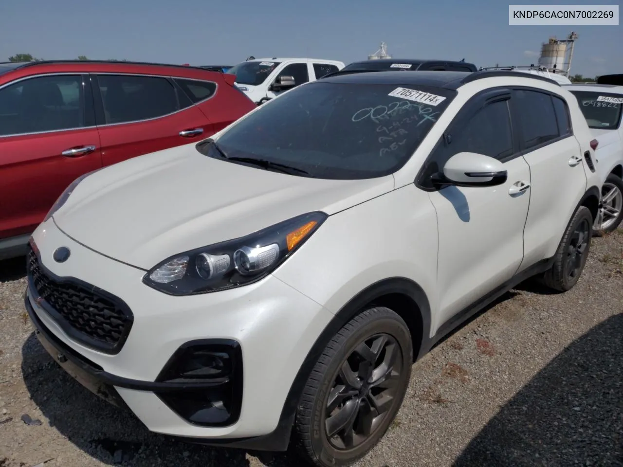 2022 Kia Sportage S VIN: KNDP6CAC0N7002269 Lot: 70571114