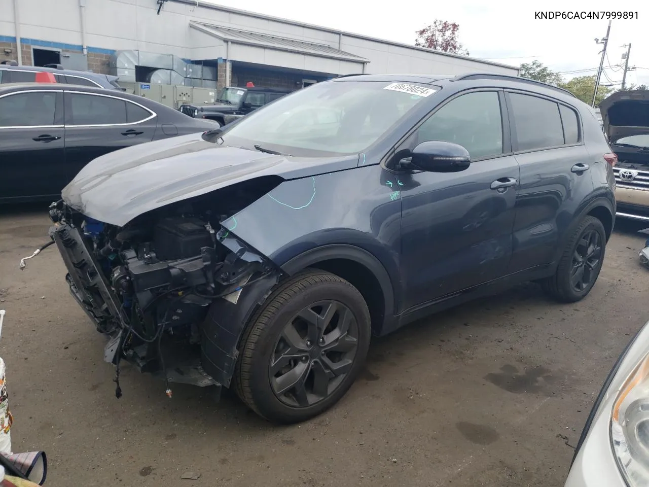 2022 Kia Sportage S VIN: KNDP6CAC4N7999891 Lot: 70678024