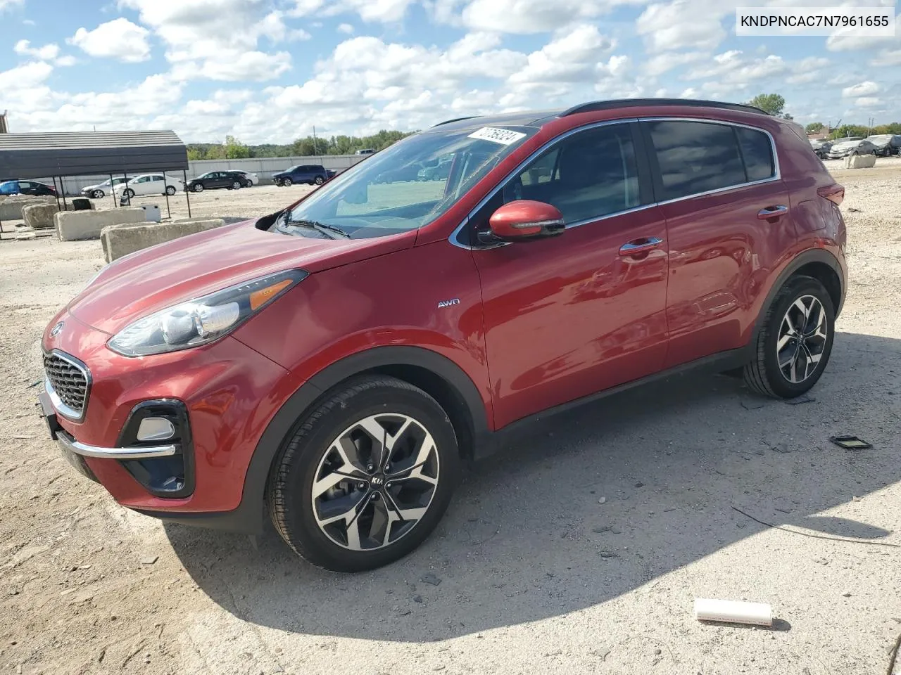 2022 Kia Sportage Ex VIN: KNDPNCAC7N7961655 Lot: 70759324