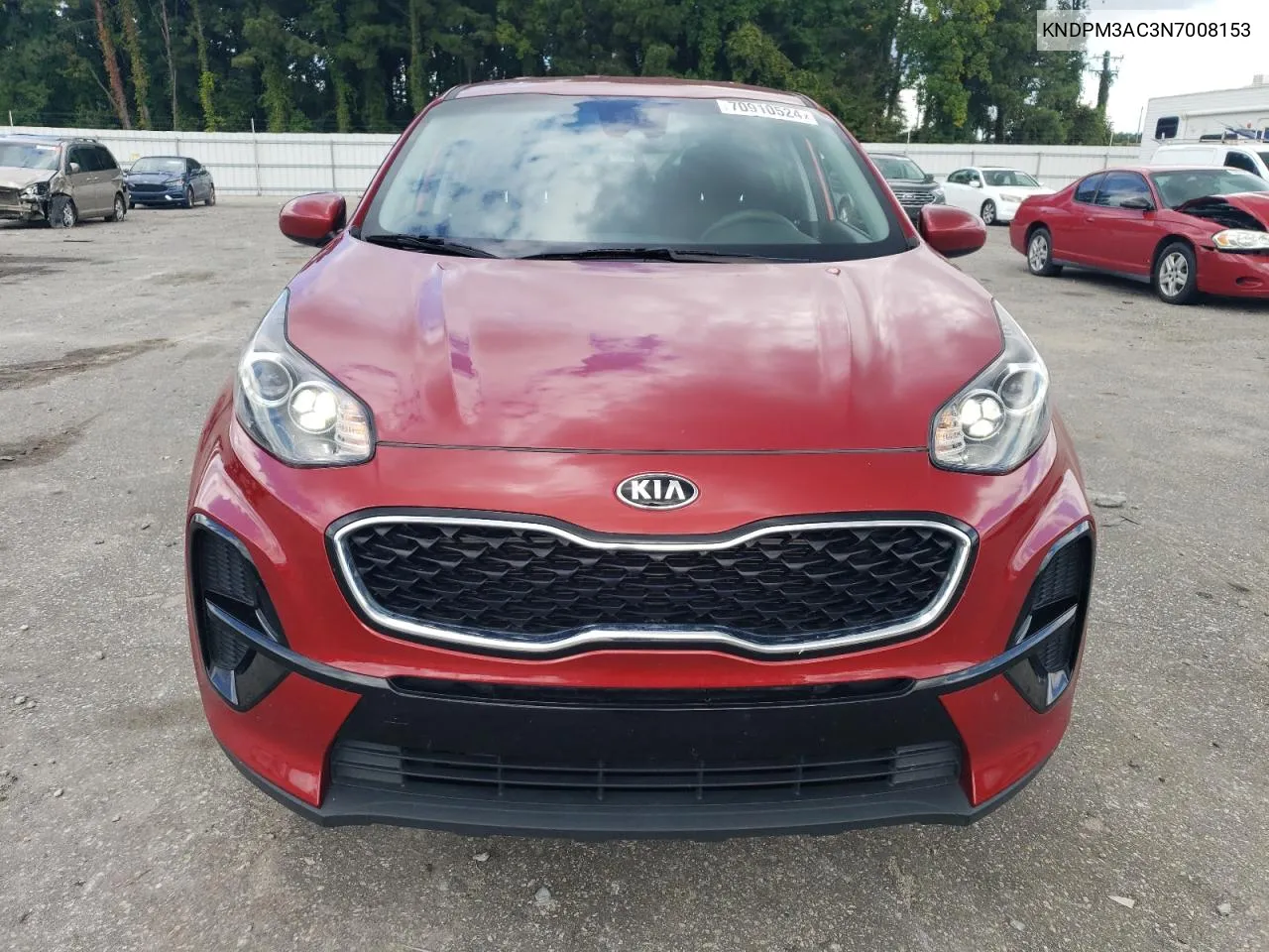 2022 Kia Sportage Lx VIN: KNDPM3AC3N7008153 Lot: 70910524