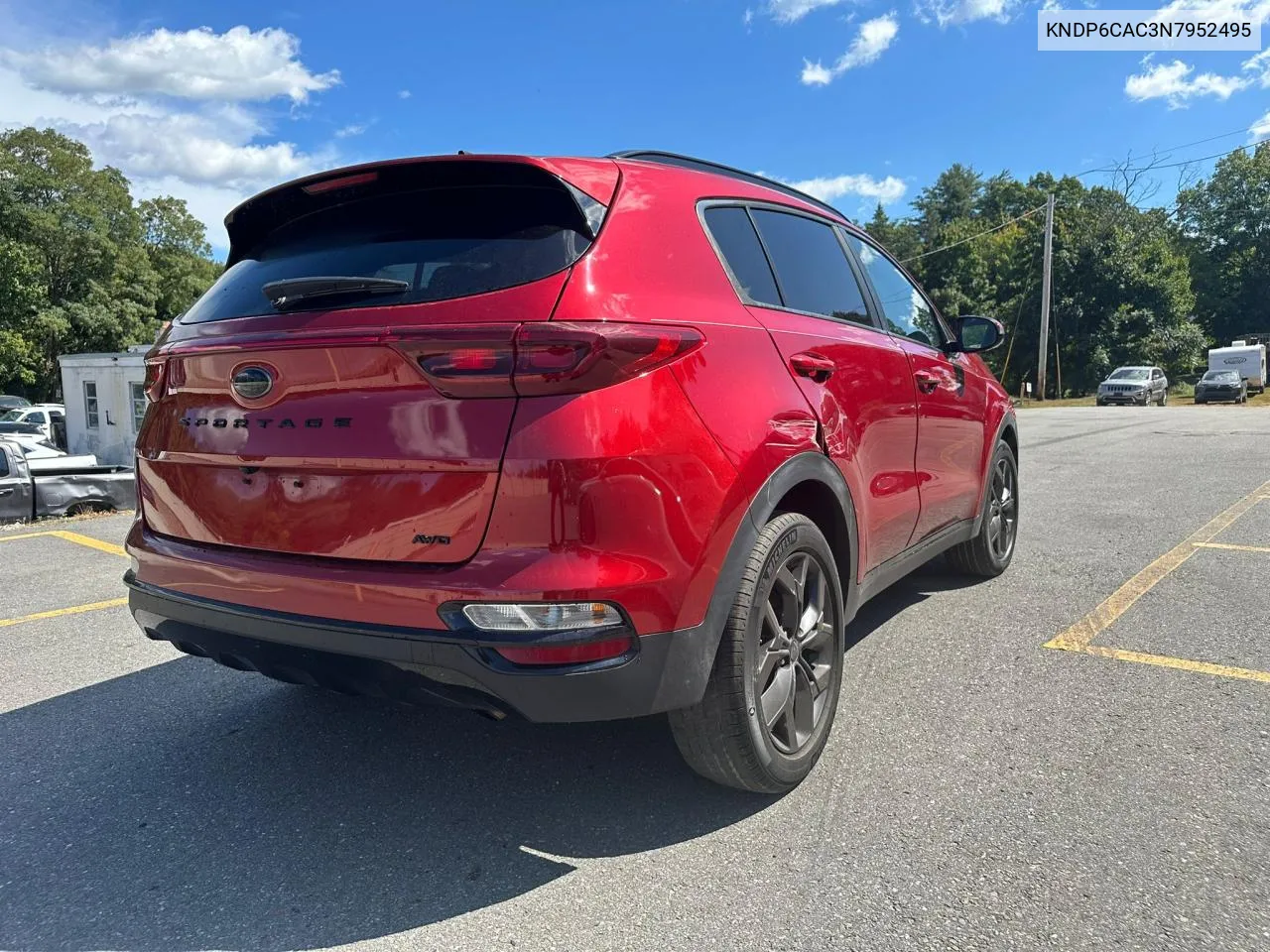 2022 Kia Sportage S VIN: KNDP6CAC3N7952495 Lot: 71039824