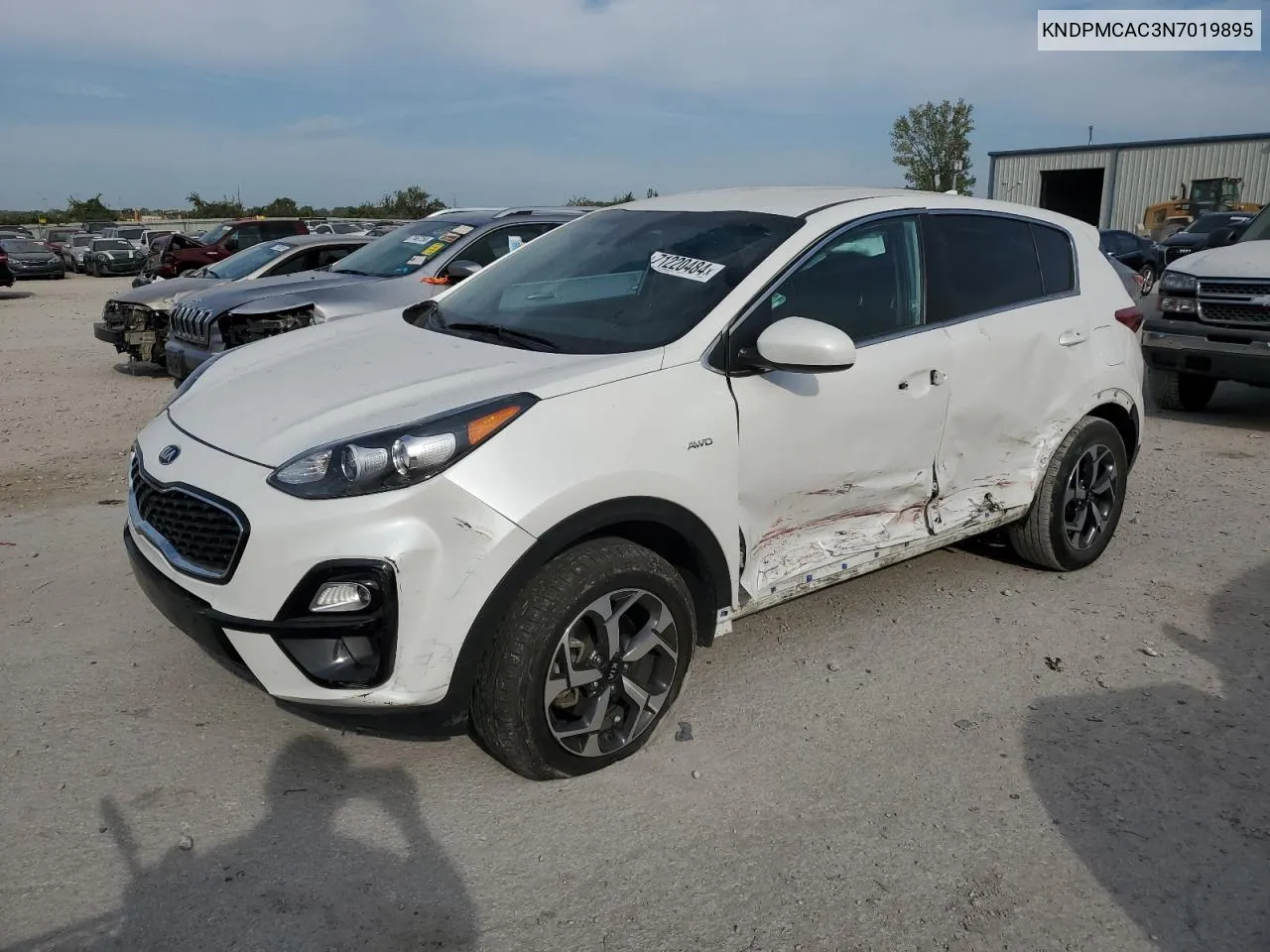 2022 Kia Sportage Lx VIN: KNDPMCAC3N7019895 Lot: 71220484