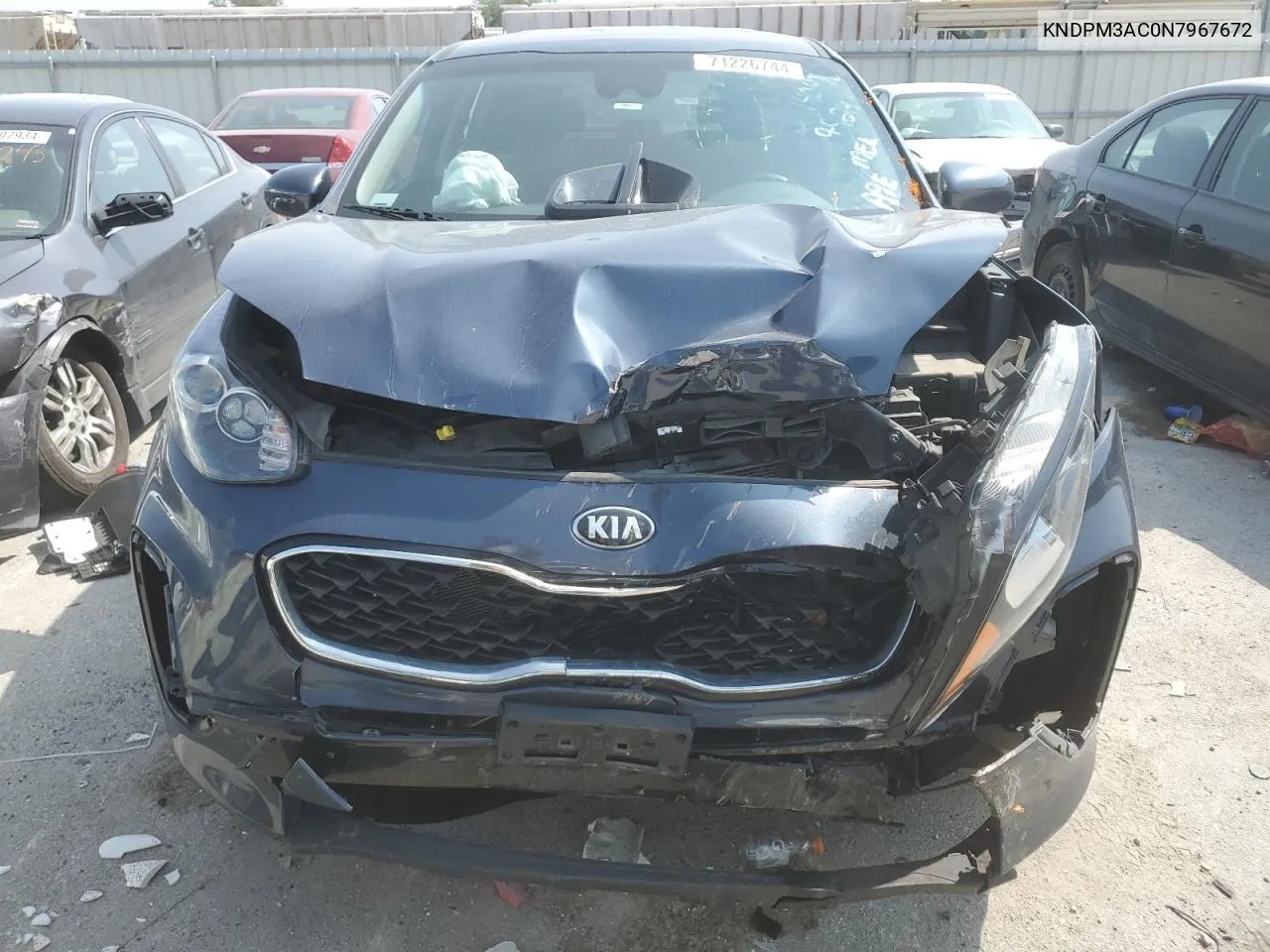 2022 Kia Sportage Lx VIN: KNDPM3AC0N7967672 Lot: 71226744