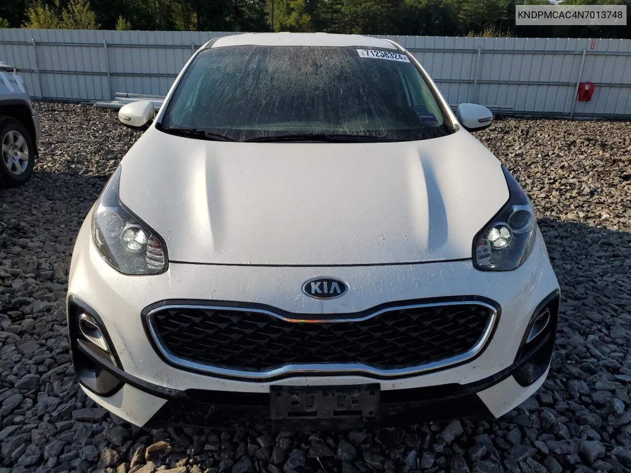 2022 Kia Sportage Lx VIN: KNDPMCAC4N7013748 Lot: 71238324