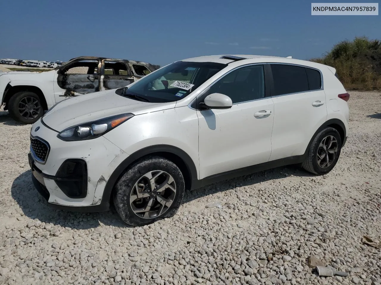 2022 Kia Sportage Lx VIN: KNDPM3AC4N7957839 Lot: 71622304