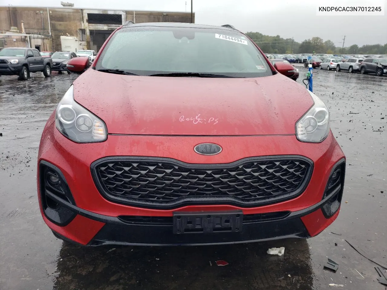 2022 Kia Sportage S VIN: KNDP6CAC3N7012245 Lot: 71844494