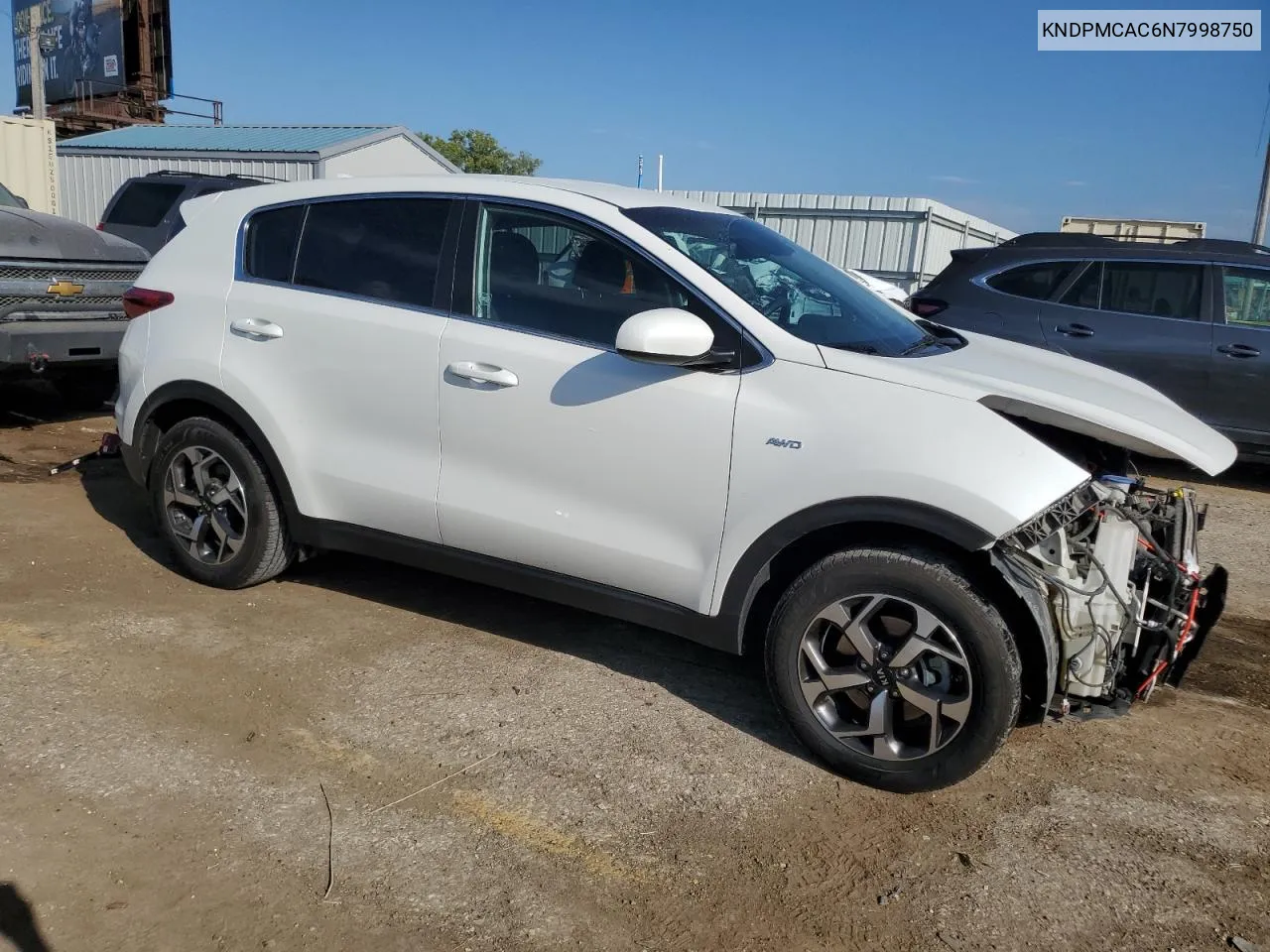 2022 Kia Sportage Lx VIN: KNDPMCAC6N7998750 Lot: 72051784