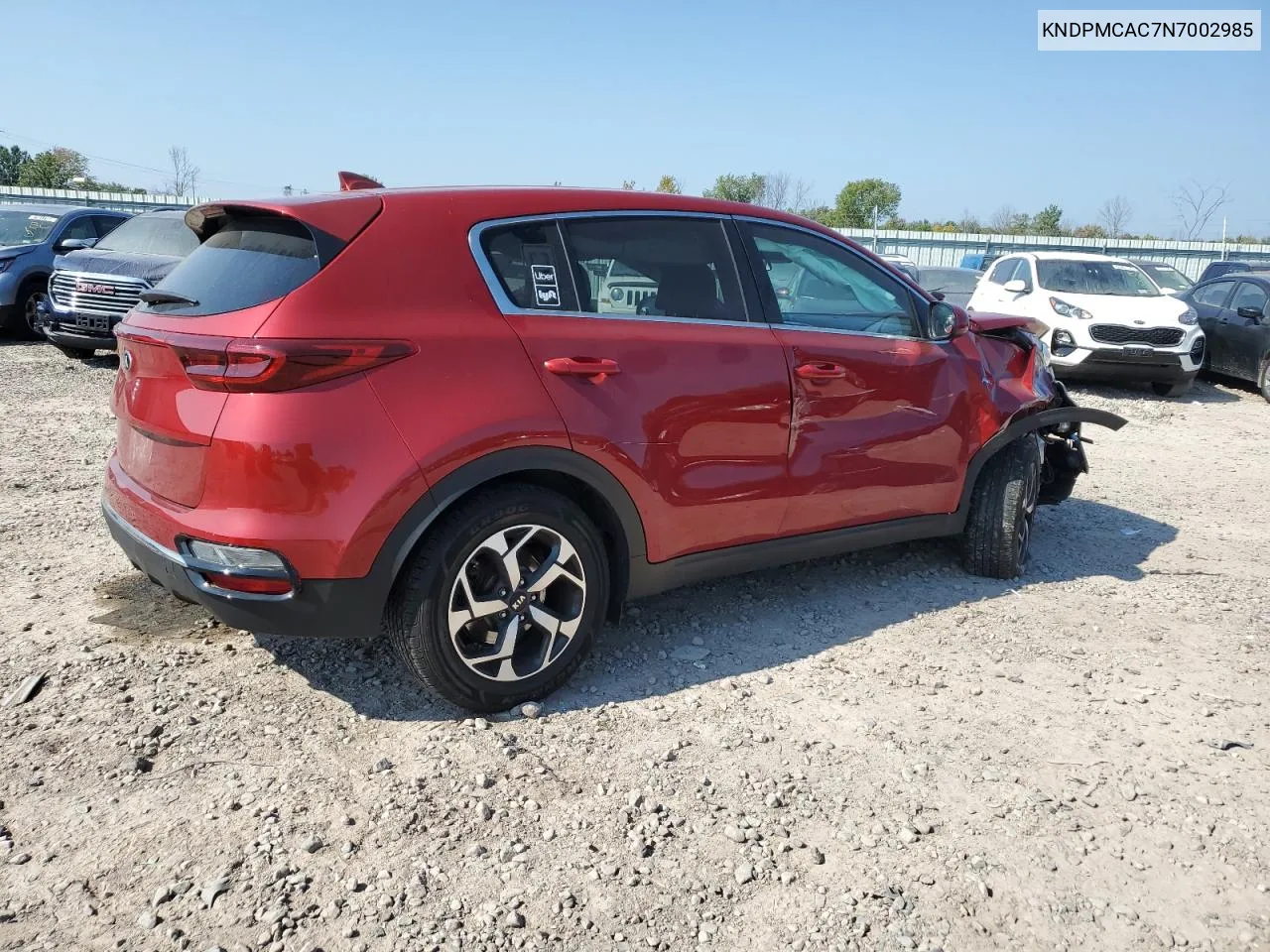 2022 Kia Sportage Lx VIN: KNDPMCAC7N7002985 Lot: 72204544