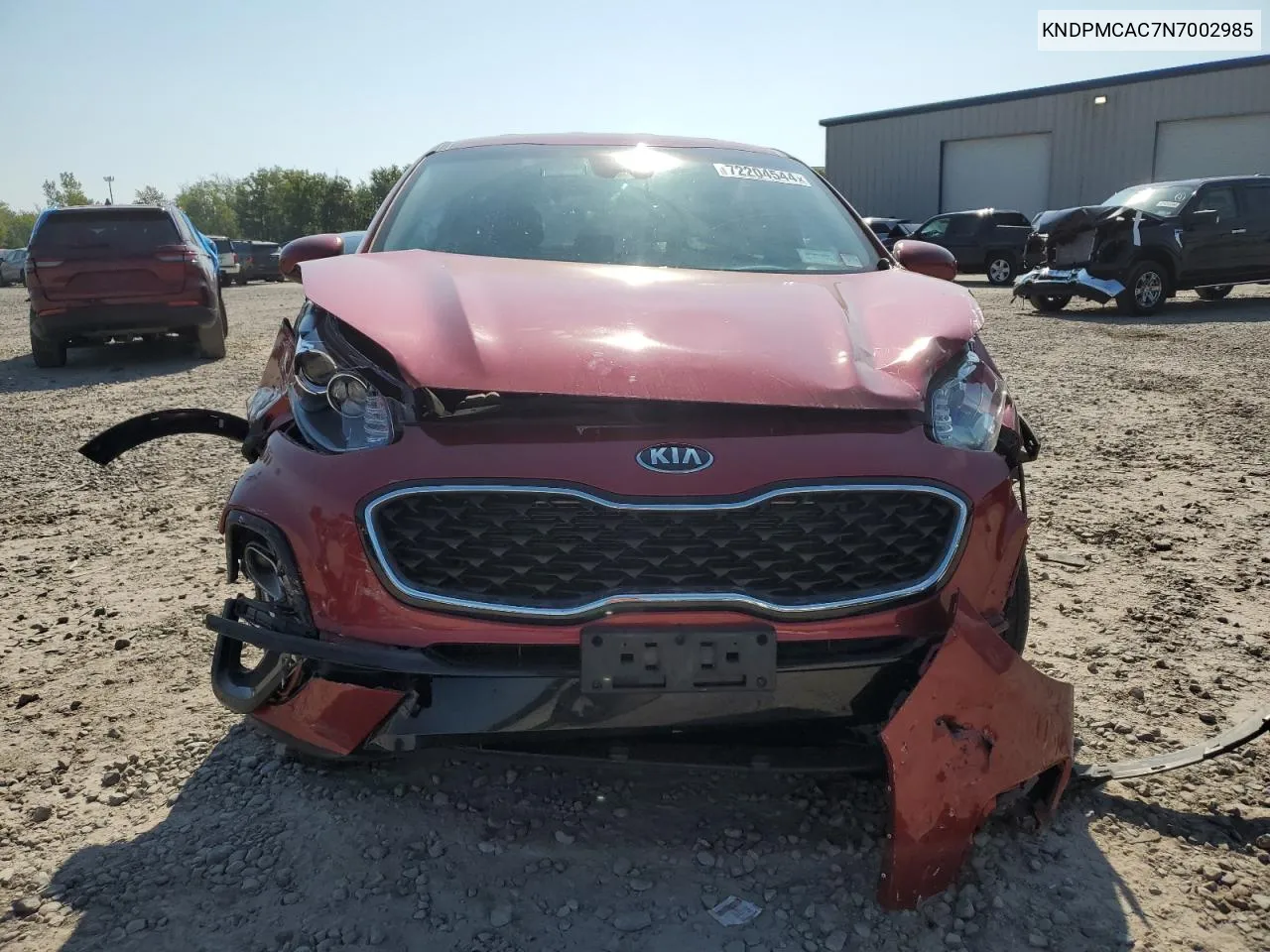 2022 Kia Sportage Lx VIN: KNDPMCAC7N7002985 Lot: 72204544