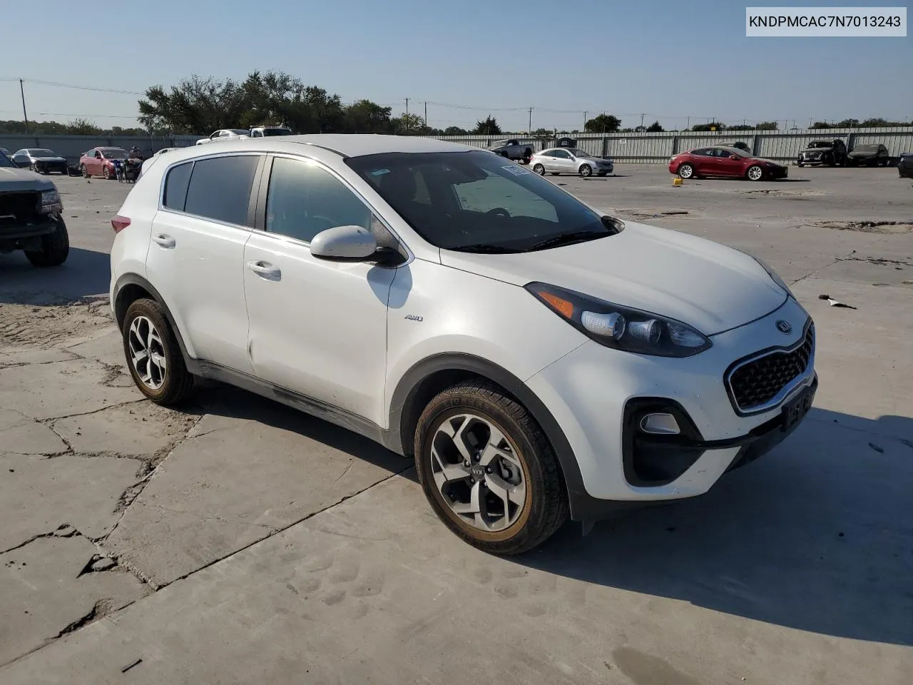 2022 Kia Sportage Lx VIN: KNDPMCAC7N7013243 Lot: 72257824