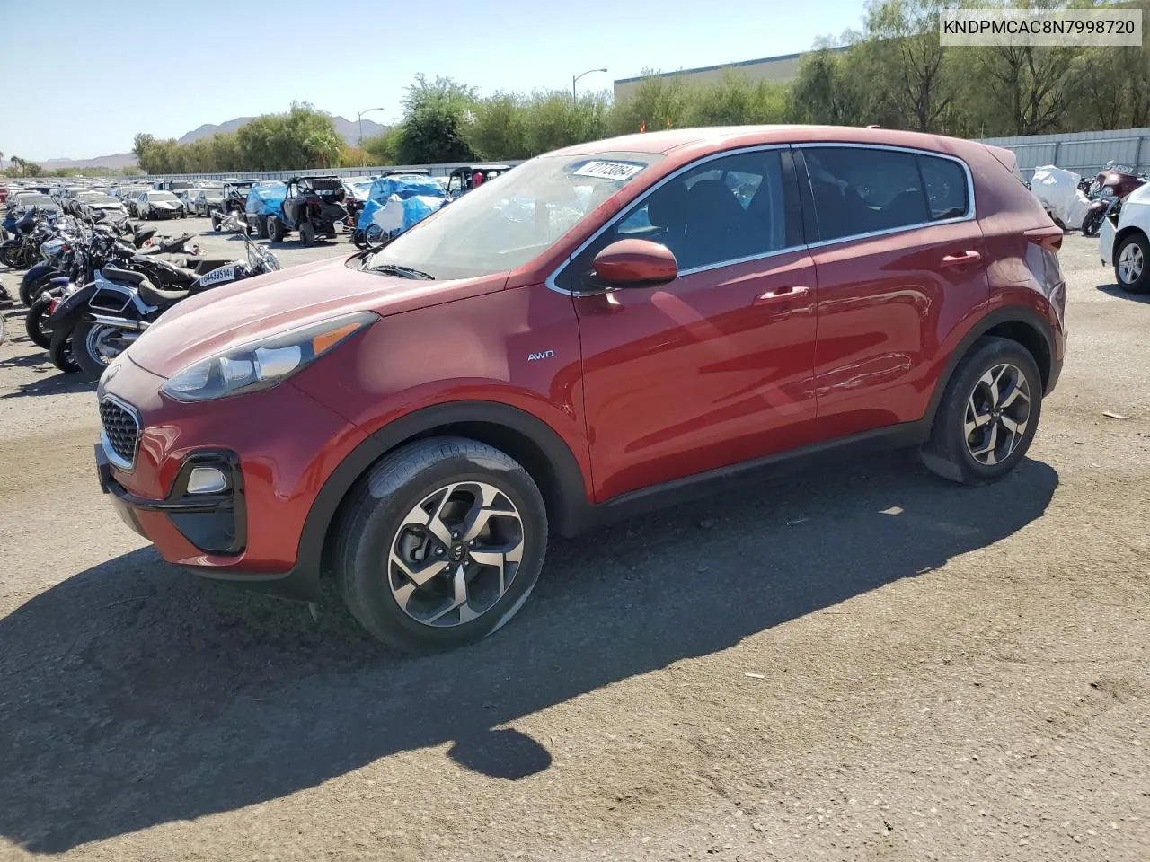 2022 Kia Sportage Lx VIN: KNDPMCAC8N7998720 Lot: 72773064