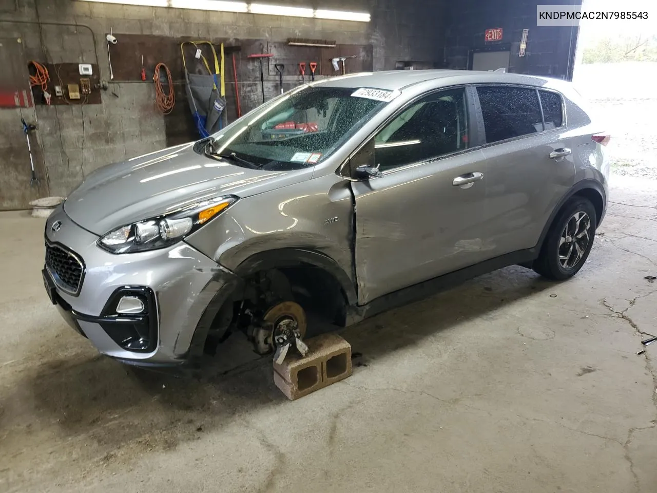 2022 Kia Sportage Lx VIN: KNDPMCAC2N7985543 Lot: 72933184