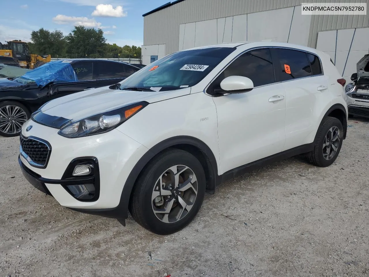 2022 Kia Sportage Lx VIN: KNDPMCAC5N7952780 Lot: 72984284