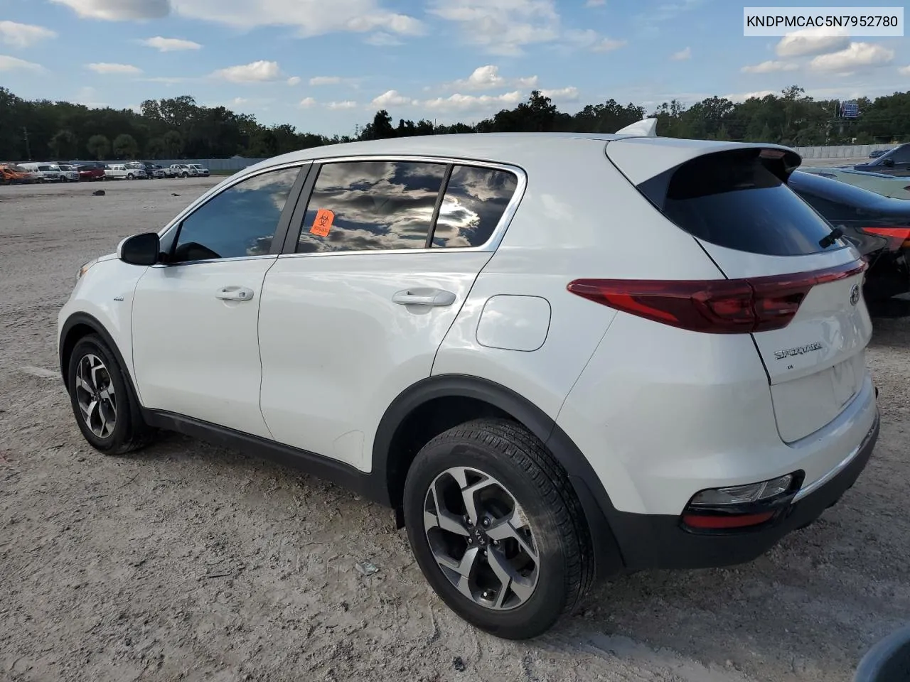 2022 Kia Sportage Lx VIN: KNDPMCAC5N7952780 Lot: 72984284