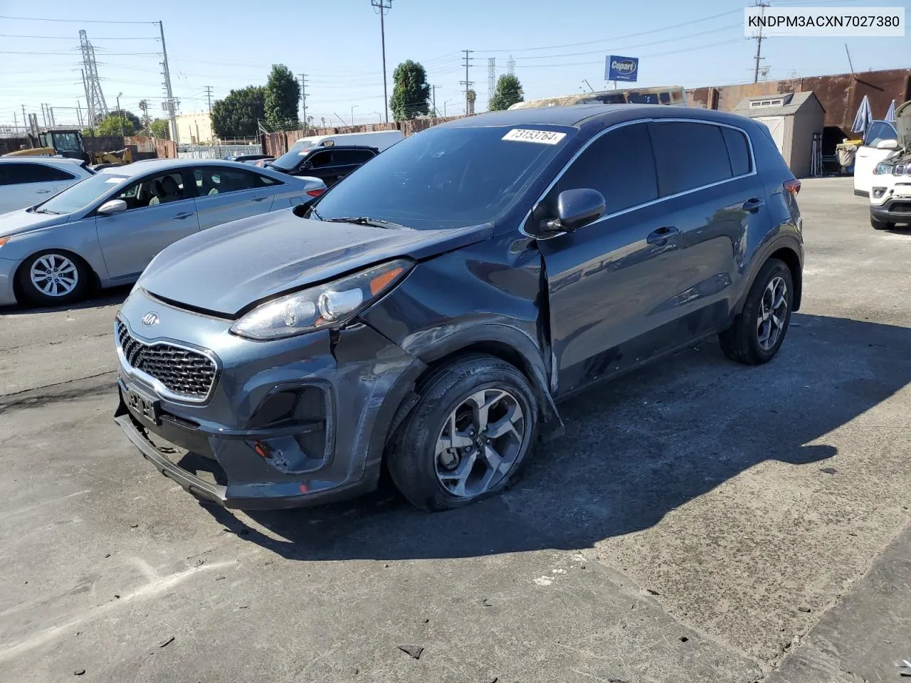 2022 Kia Sportage Lx VIN: KNDPM3ACXN7027380 Lot: 73153764