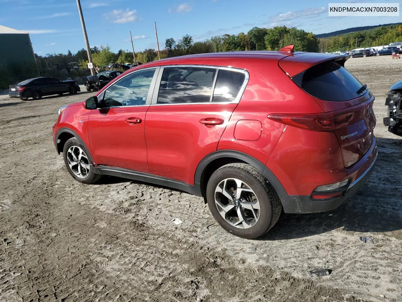 2022 Kia Sportage Lx VIN: KNDPMCACXN7003208 Lot: 73481294