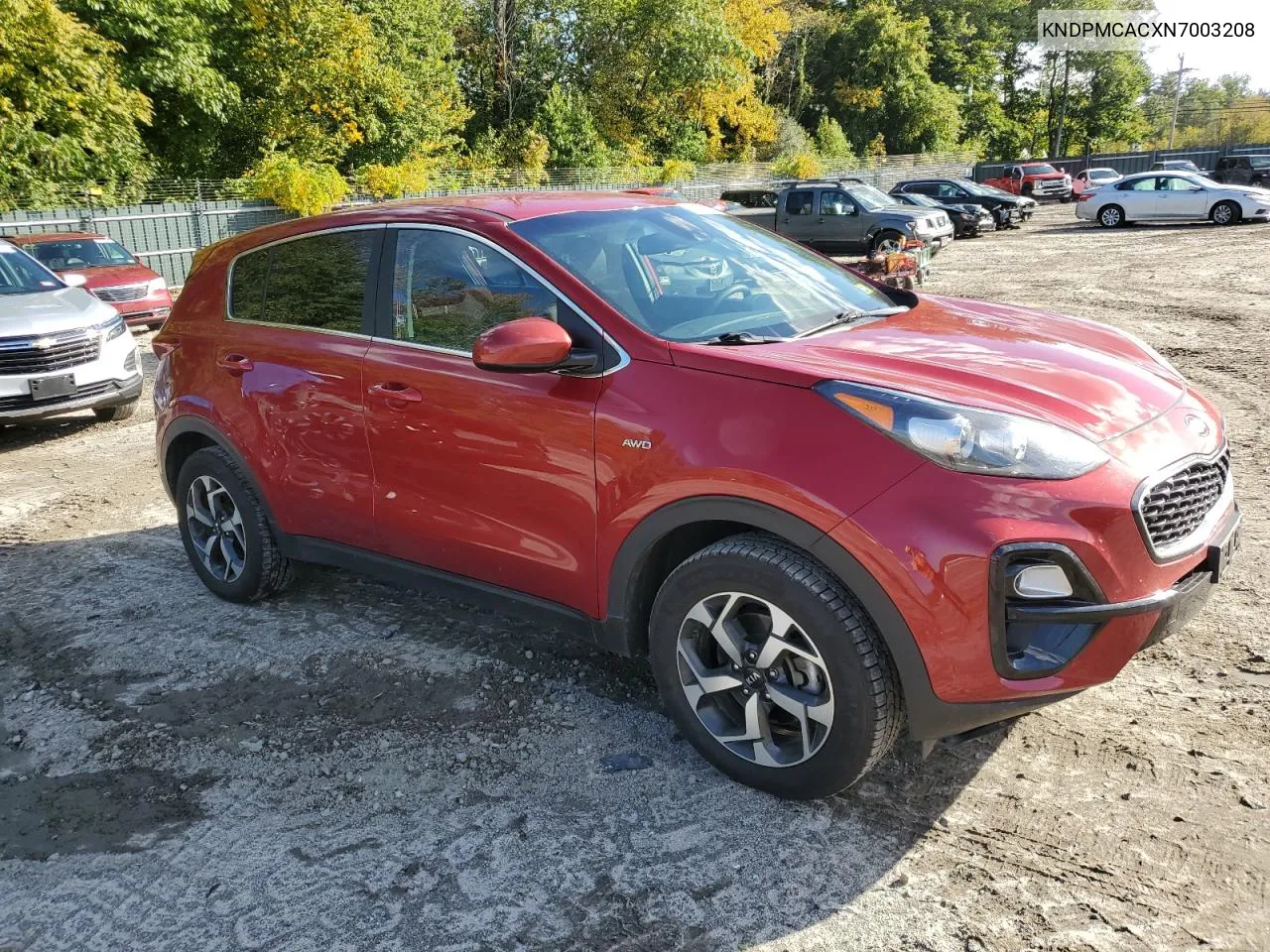 2022 Kia Sportage Lx VIN: KNDPMCACXN7003208 Lot: 73481294