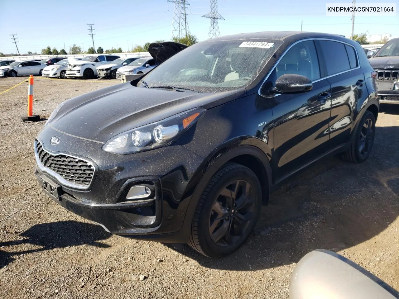 2022 Kia Sportage Lx VIN: KNDPMCAC5N7021664 Lot: 74041794