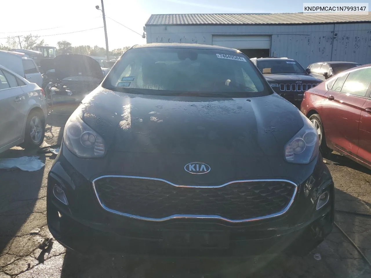 2022 Kia Sportage Lx VIN: KNDPMCAC1N7993147 Lot: 74049584