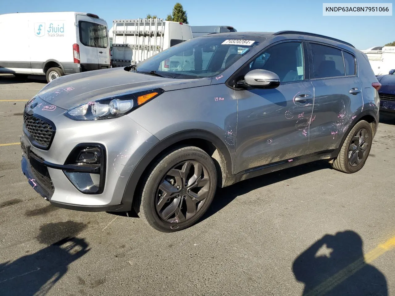 2022 Kia Sportage S VIN: KNDP63AC8N7951066 Lot: 74520284