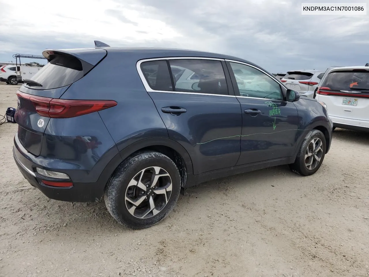 2022 Kia Sportage Lx VIN: KNDPM3AC1N7001086 Lot: 74594754