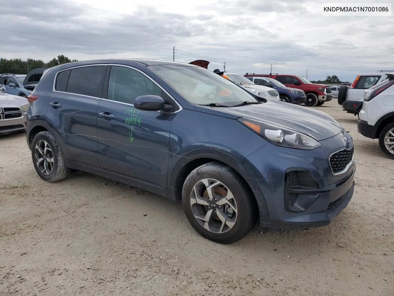 2022 Kia Sportage Lx VIN: KNDPM3AC1N7001086 Lot: 74594754