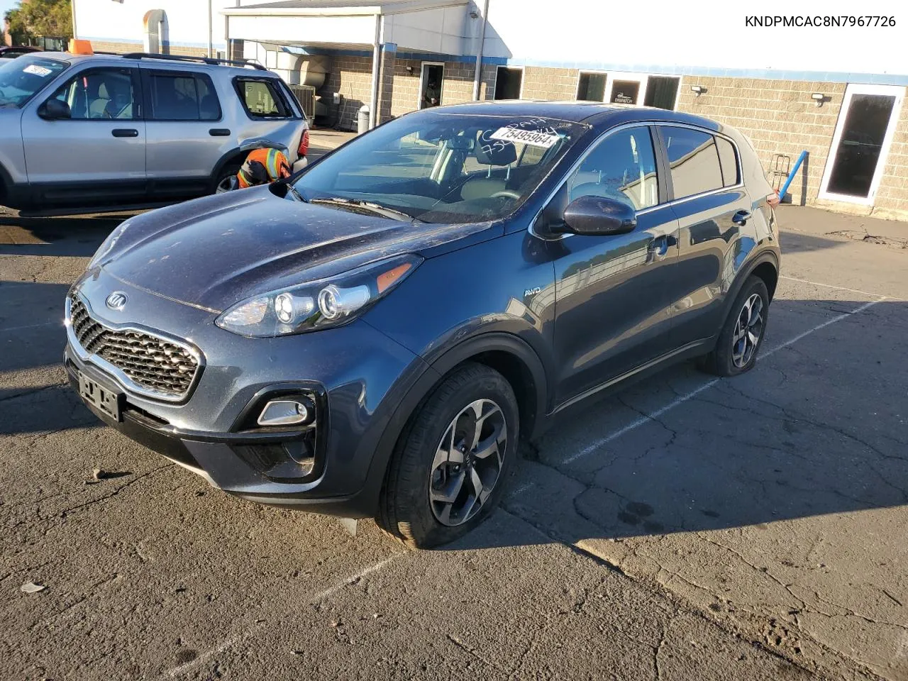 2022 Kia Sportage Lx VIN: KNDPMCAC8N7967726 Lot: 75495964