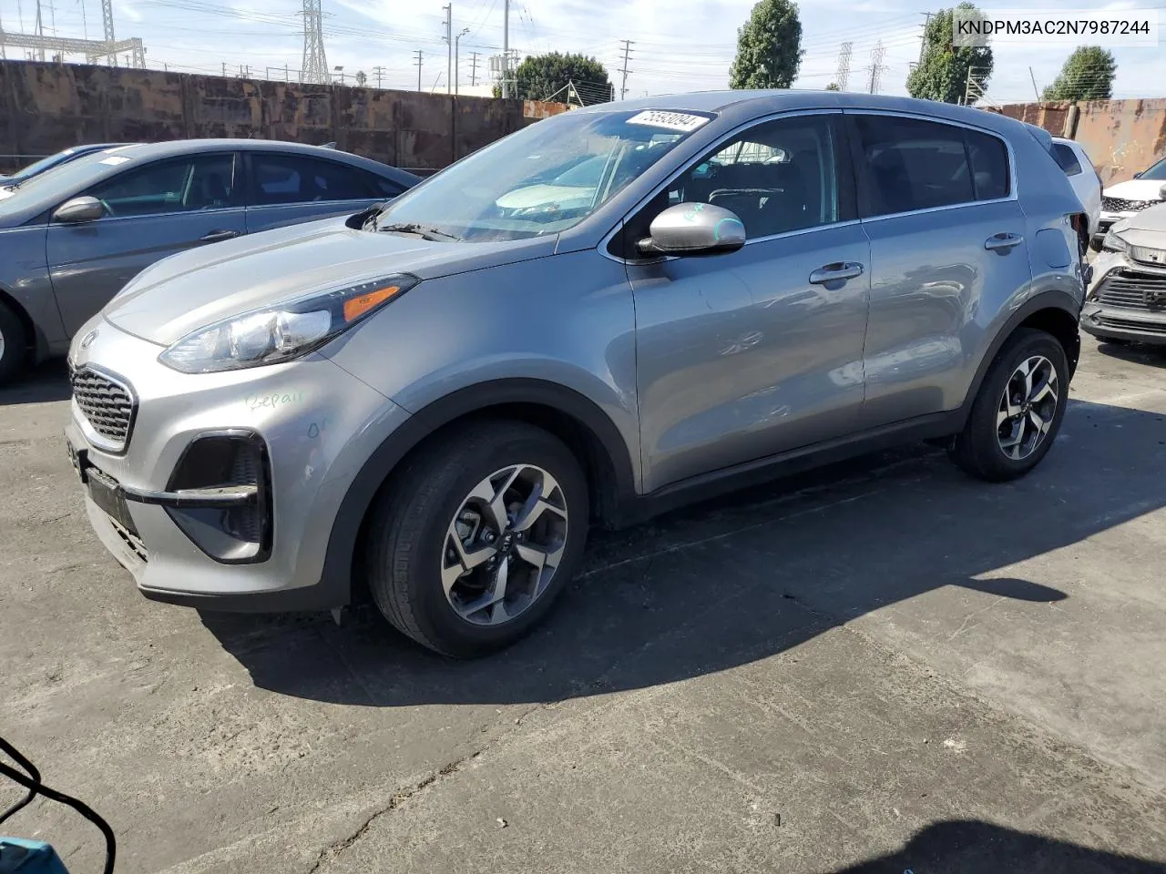 2022 Kia Sportage Lx VIN: KNDPM3AC2N7987244 Lot: 75593094