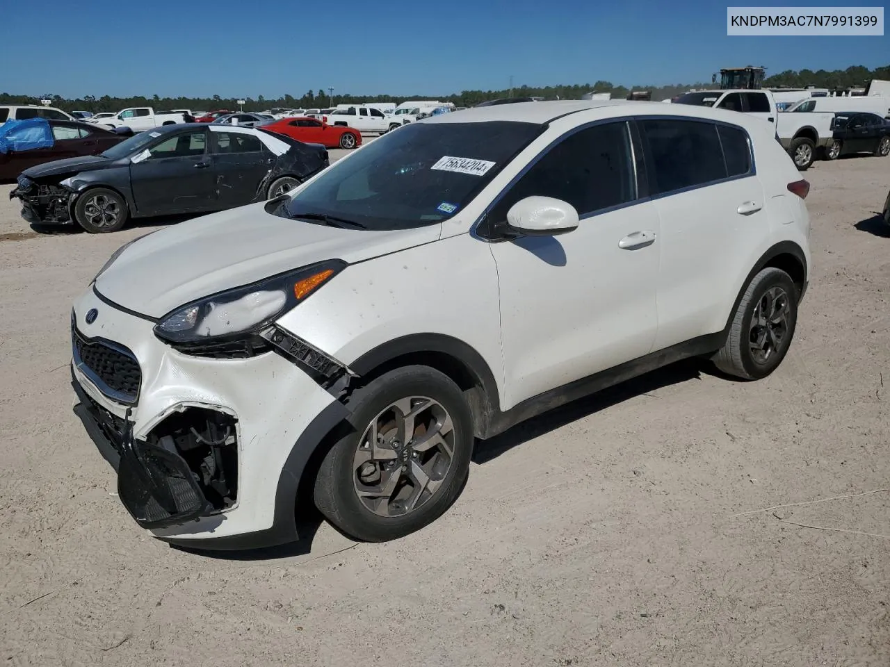 2022 Kia Sportage Lx VIN: KNDPM3AC7N7991399 Lot: 75634204