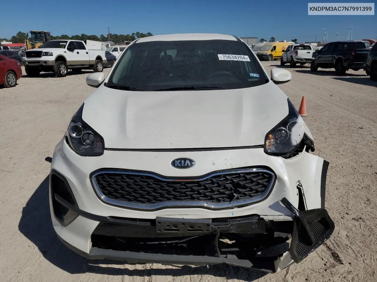 2022 Kia Sportage Lx VIN: KNDPM3AC7N7991399 Lot: 75634204