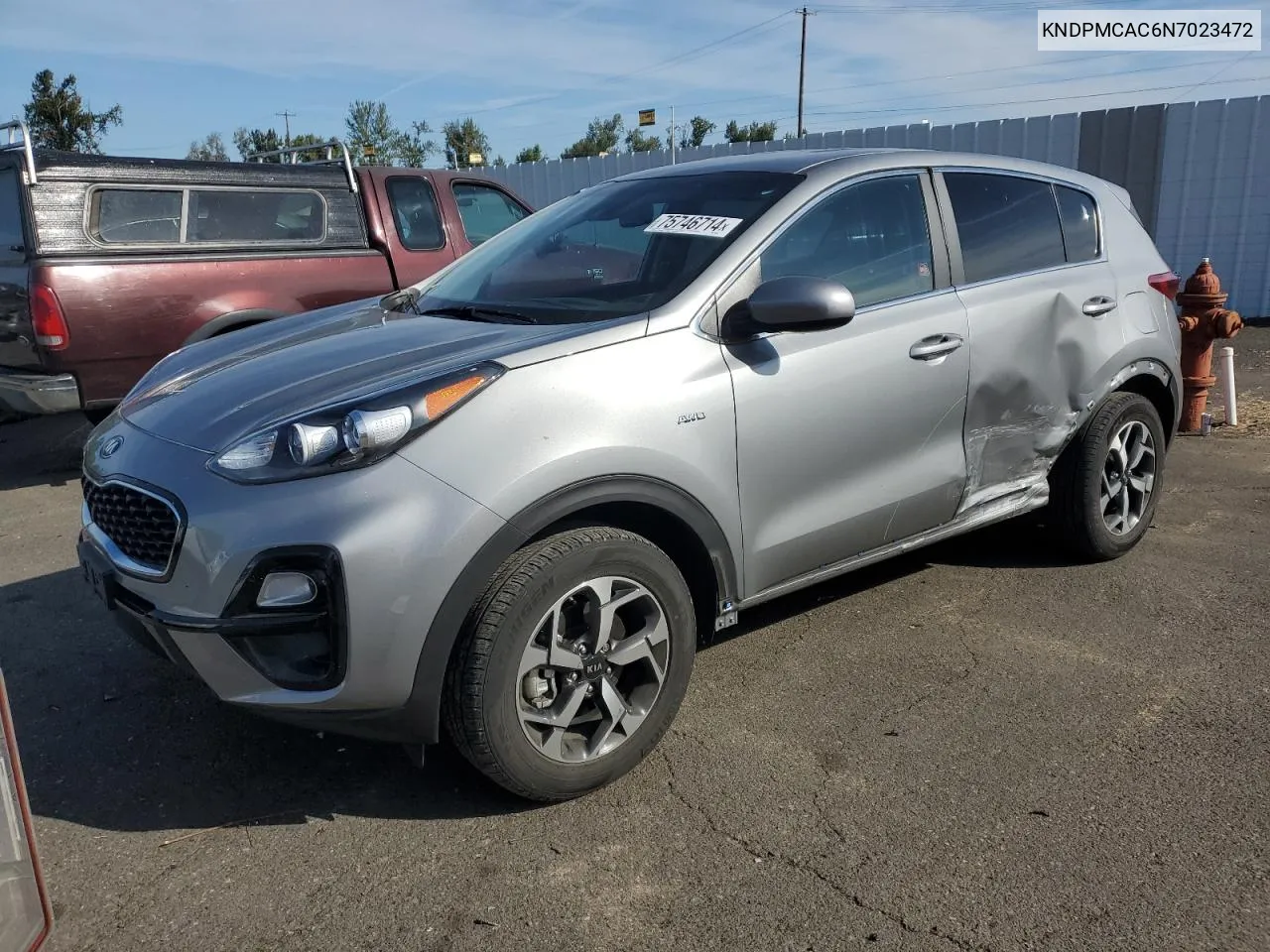 2022 Kia Sportage Lx VIN: KNDPMCAC6N7023472 Lot: 75746714