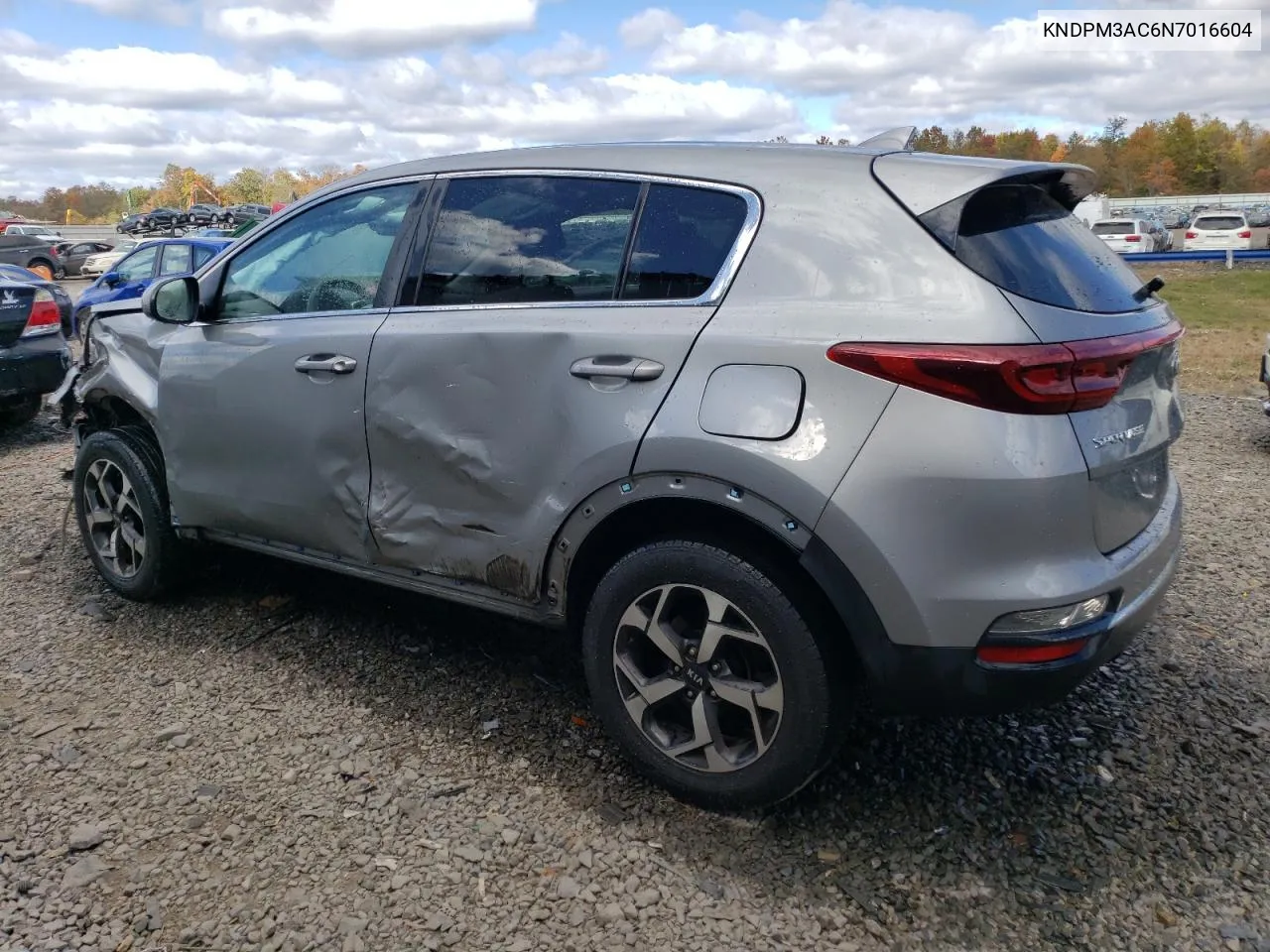 2022 Kia Sportage Lx VIN: KNDPM3AC6N7016604 Lot: 75991444