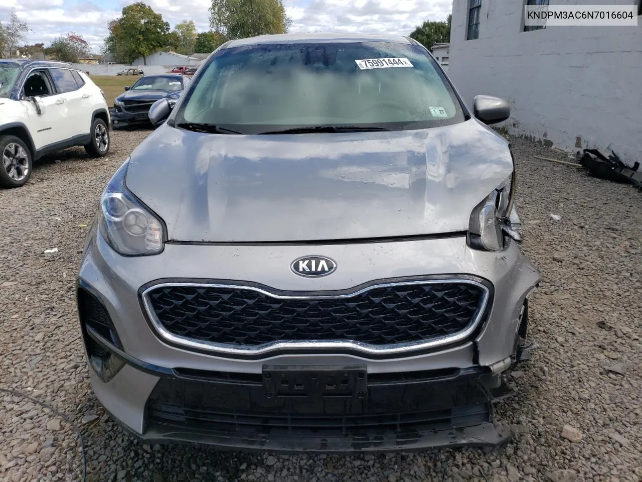 2022 Kia Sportage Lx VIN: KNDPM3AC6N7016604 Lot: 75991444