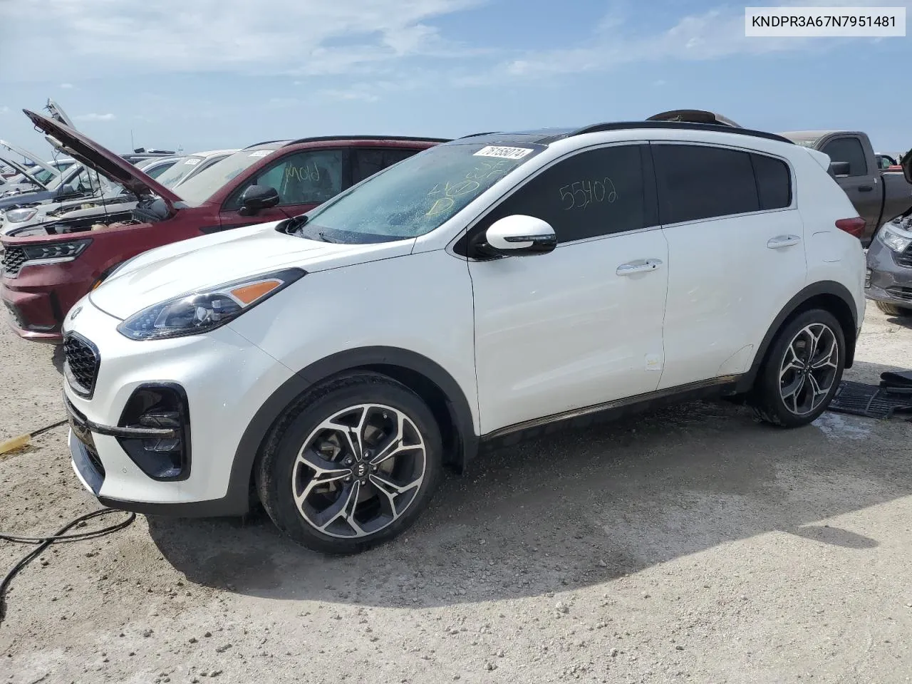 2022 Kia Sportage Sx VIN: KNDPR3A67N7951481 Lot: 76155074