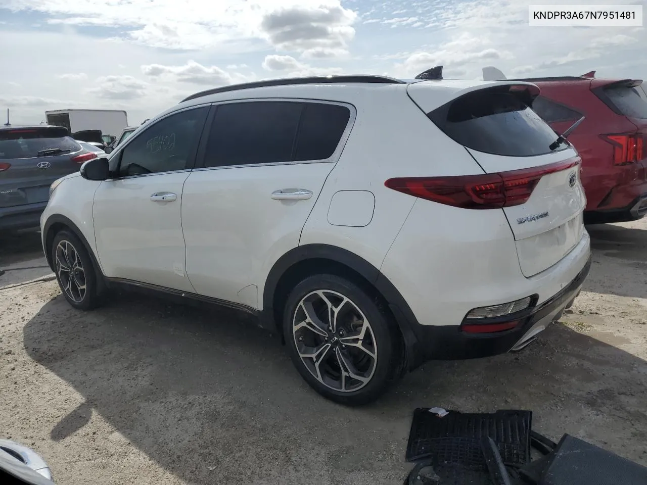 2022 Kia Sportage Sx VIN: KNDPR3A67N7951481 Lot: 76155074