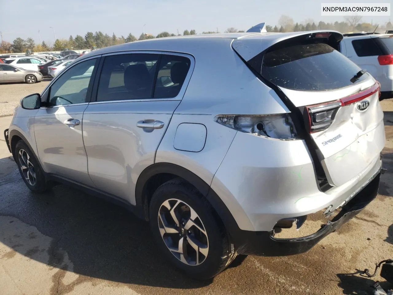 2022 Kia Sportage Lx VIN: KNDPM3AC9N7967248 Lot: 77759174