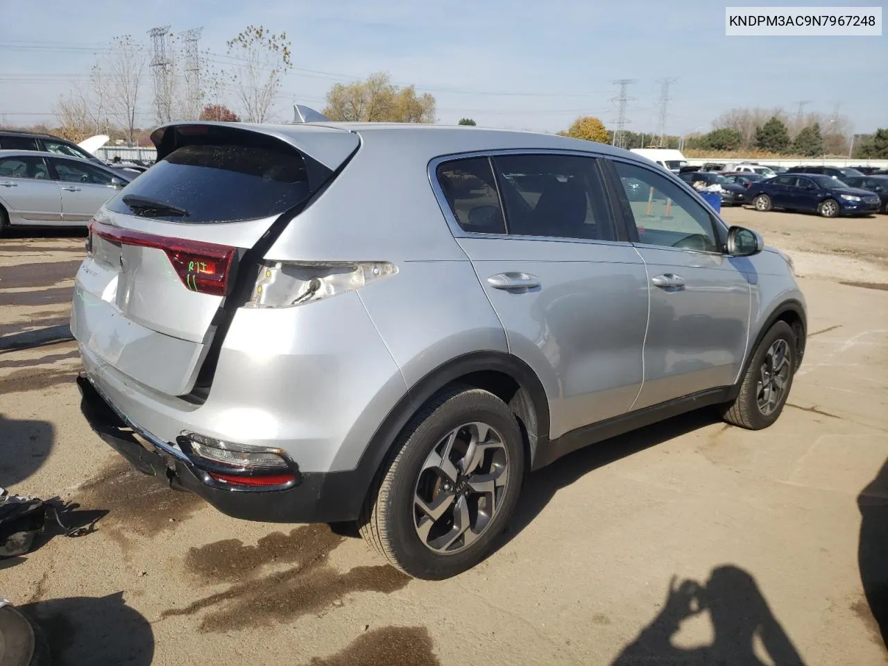 2022 Kia Sportage Lx VIN: KNDPM3AC9N7967248 Lot: 77759174