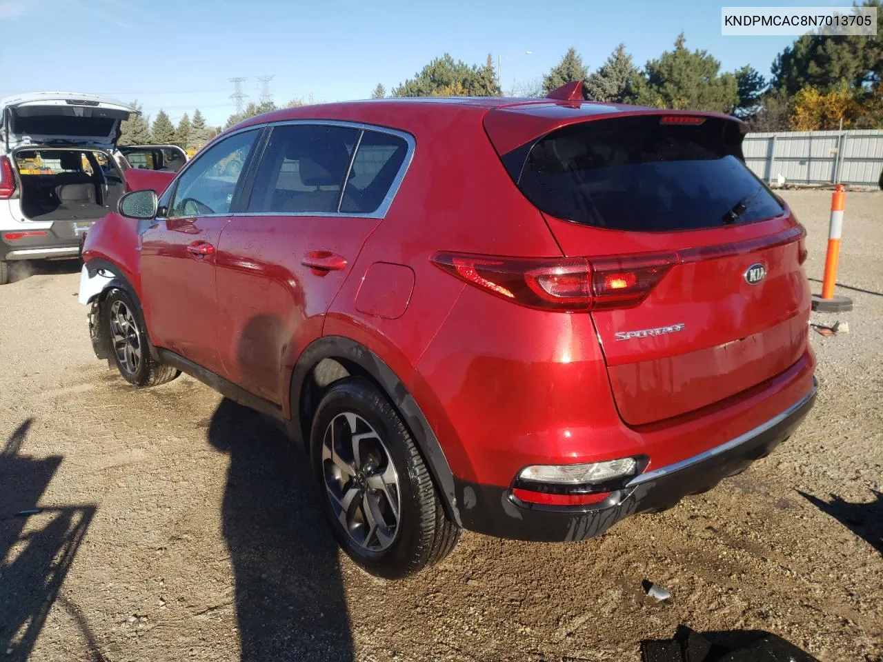 2022 Kia Sportage Lx VIN: KNDPMCAC8N7013705 Lot: 78844534